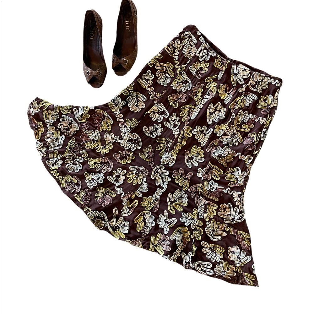 Di Vita Designer Hand Beaded Gorgeous Skirt - Picture 2 of 14